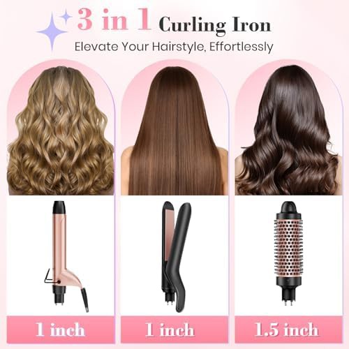 Ufree 3 in 1 ceramic hair curling wand set — photo 2