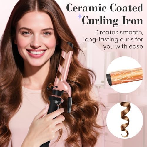 Ufree 3 in 1 ceramic hair curling wand set — photo 5