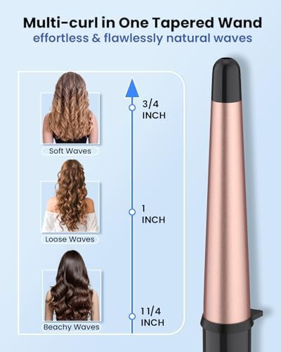 Travel tapered wand with heat glove — photo 3