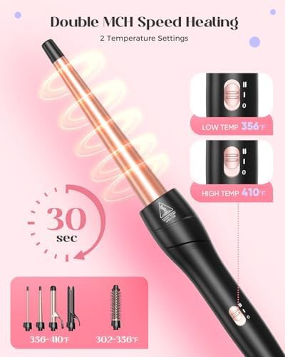 Clamped interchangeable curling iron set — photo 3