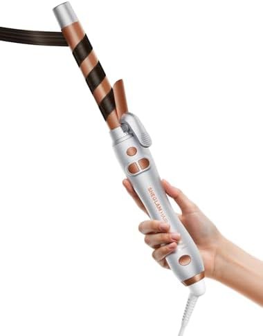Self spinning curling wand for long hair