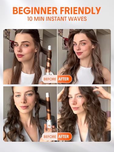 Self spinning curling wand for long hair — photo 4