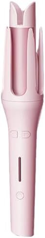 Pink automatic curler with timer