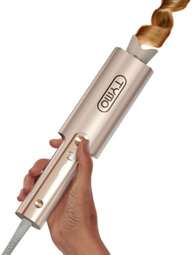Gold Clipless Automatic Rotating Curling Wand
