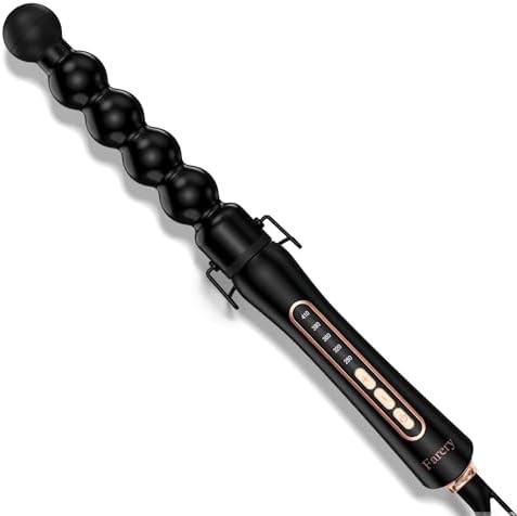 Ceramic bubble wand for spiral curls
