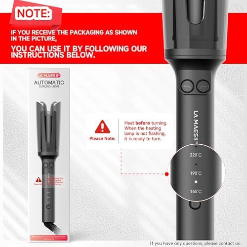 Gray automatic rotating one inch ceramic curler — photo 4