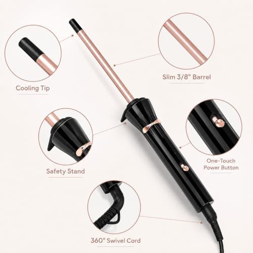 Mini skinny ceramic curling wand — photo 3