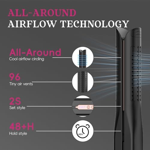 Titanium styler with cool air vents — photo 4