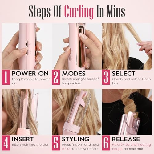 Automatic rotating iron for long hair — photo 3