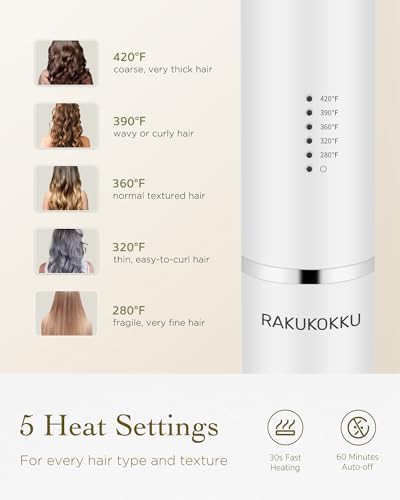 White titanium iron for long hair — photo 4
