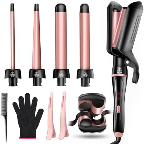 Interchangeable ceramic wand for beach waves