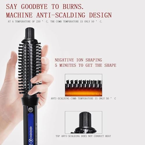 Ceramic anti scald heated curling brush — photo 3