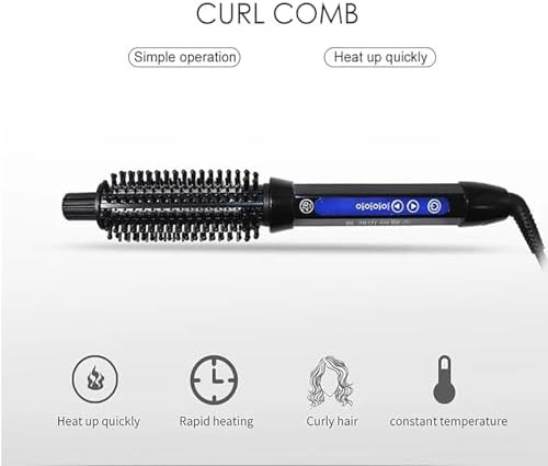Ceramic anti scald heated curling brush — photo 4