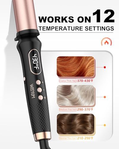 Professional 1 25 inch clamp free curling wand — photo 4
