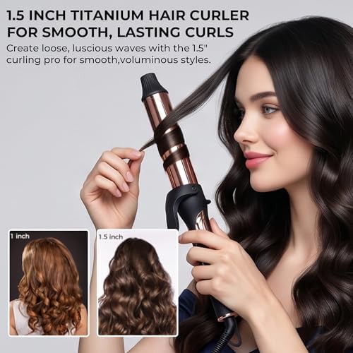 Titanium curling iron for large curls — photo 5