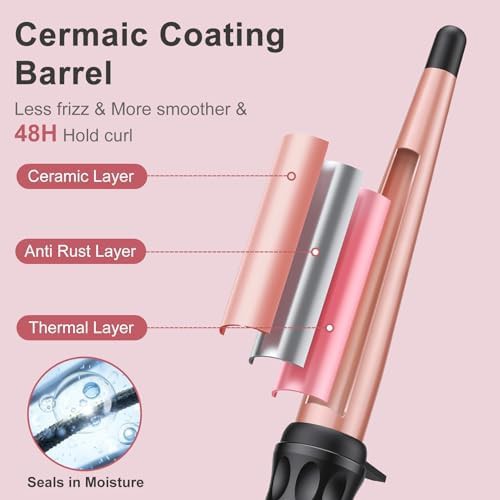 Ceramic tapered clipless curling wand — photo 4