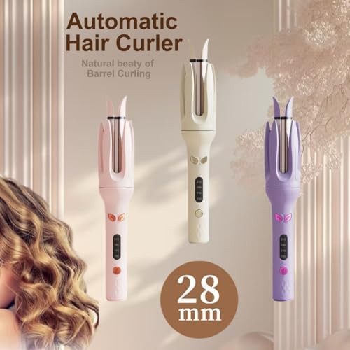 Purple automatic rotating hair curler — photo 5