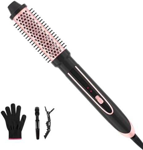 Rose gold heated round curling brush