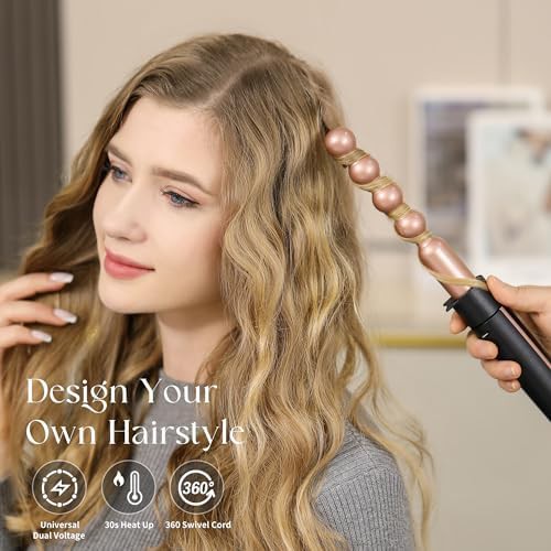 Rose gold heated round curling brush — photo 3