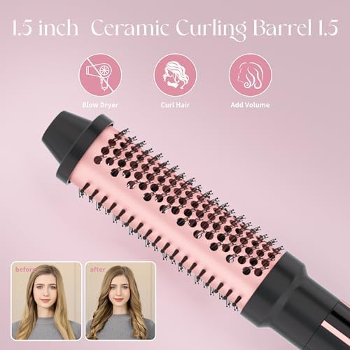 Rose gold heated round curling brush — photo 5