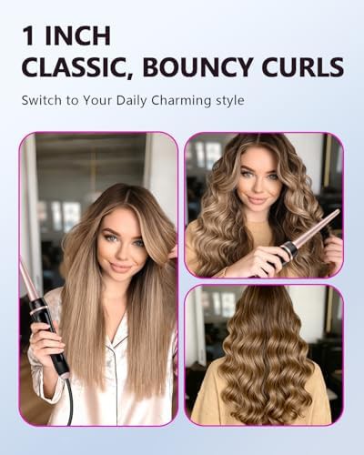 Ceramic wand with thermal brush and straightener — photo 4