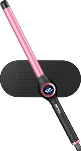 Slim dual voltage ceramic curling wand