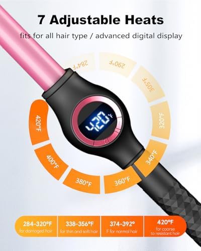 Slim dual voltage ceramic curling wand — photo 4