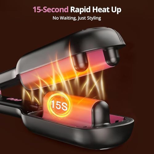 Black wave curling iron crimper — photo 4