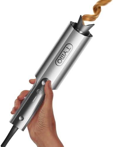 Gray Automatic Rotating Wand for Long Hair