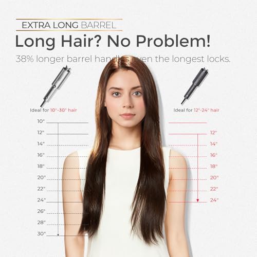 Gray Automatic Rotating Wand for Long Hair — photo 3
