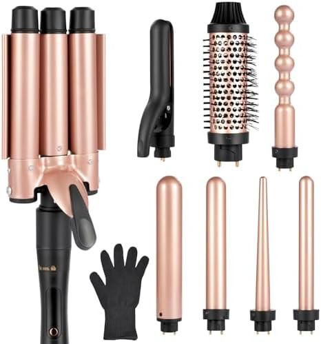 Eight in one tapered ceramic wand