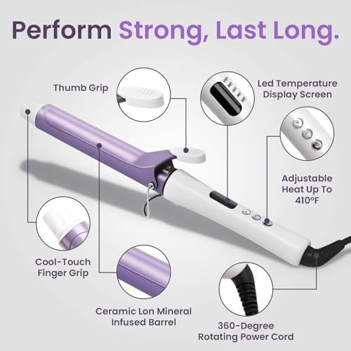 Ceramic one inch clamped curling iron — photo 5