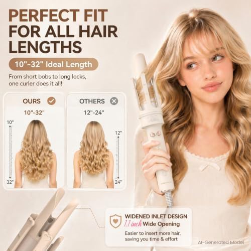 Ivory automatic rotating curling iron — photo 5
