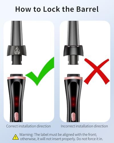 Tapered ceramic wand with flat iron — photo 4