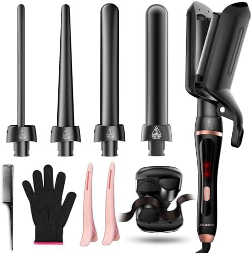 Ceramic waver wand with interchangeable barrels