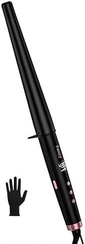Tapered conical wand for long hair