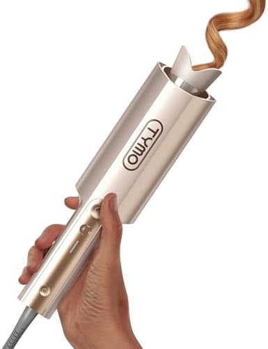 Large Gold Clipless Automatic Curling Iron