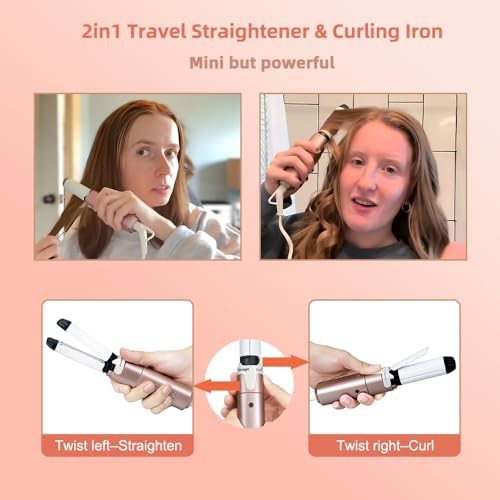 Pink Mini Travel Two in One Iron — photo 3