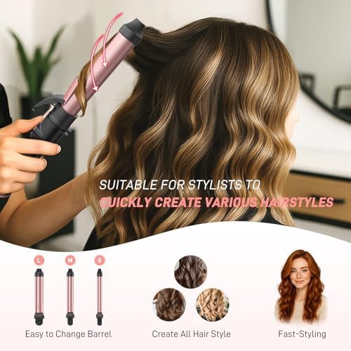 Automatic curler with interchangeable barrels — photo 4
