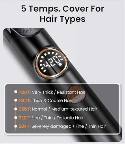 Blush gold mini travel curling iron — photo 3