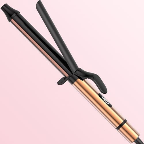 Oval barrel dual voltage curling iron