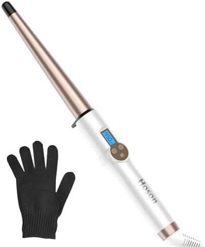 Tapered 0.5 inch ceramic curling wand