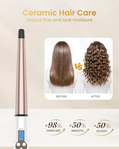 Tapered 0.5 inch ceramic curling wand — photo 4