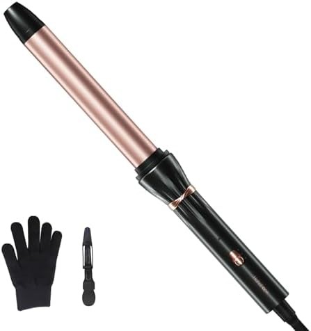 One inch ceramic curling wand for loose waves
