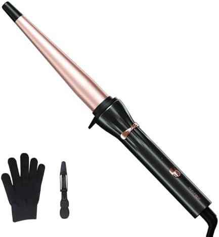 Tapered dual voltage ceramic hair curler