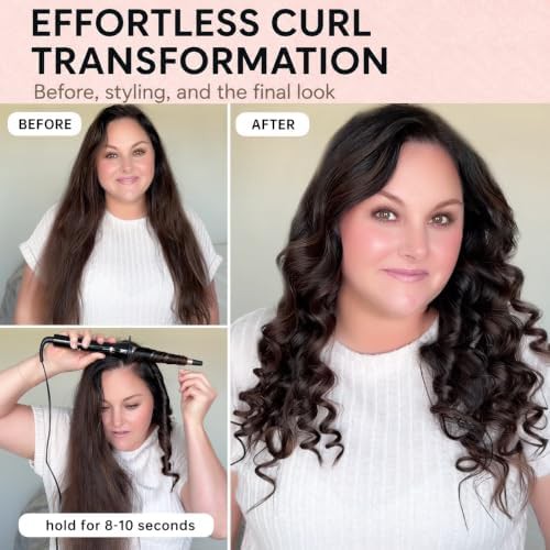 Tapered dual voltage ceramic hair curler — photo 3