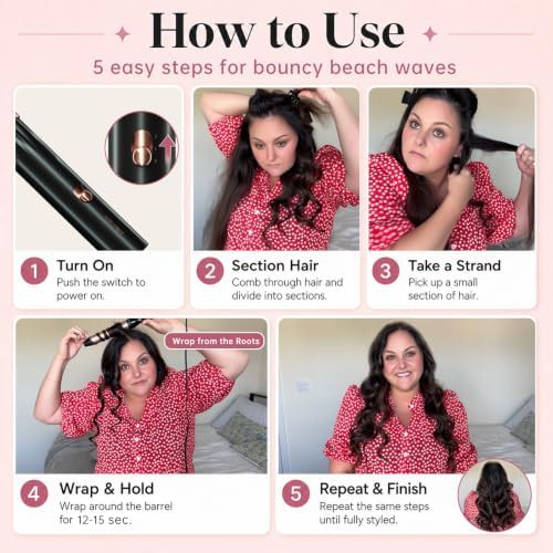 One and a quarter inch long barrel curler — photo 3
