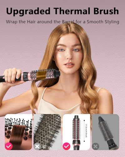 Five in one ceramic wand with thermal brush — photo 3