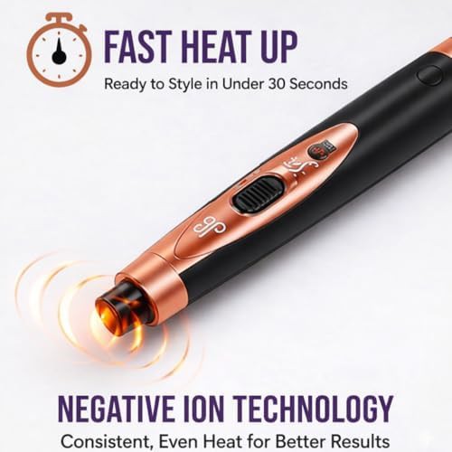 Rose gold interchangeable tapered curling wand — photo 3