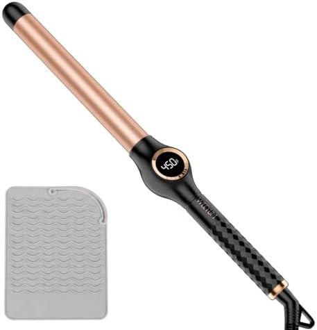 Long barrel 1 inch clipless curling wand